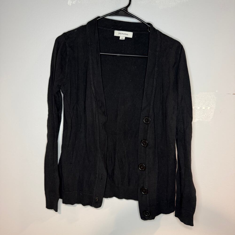merona black cardigan med